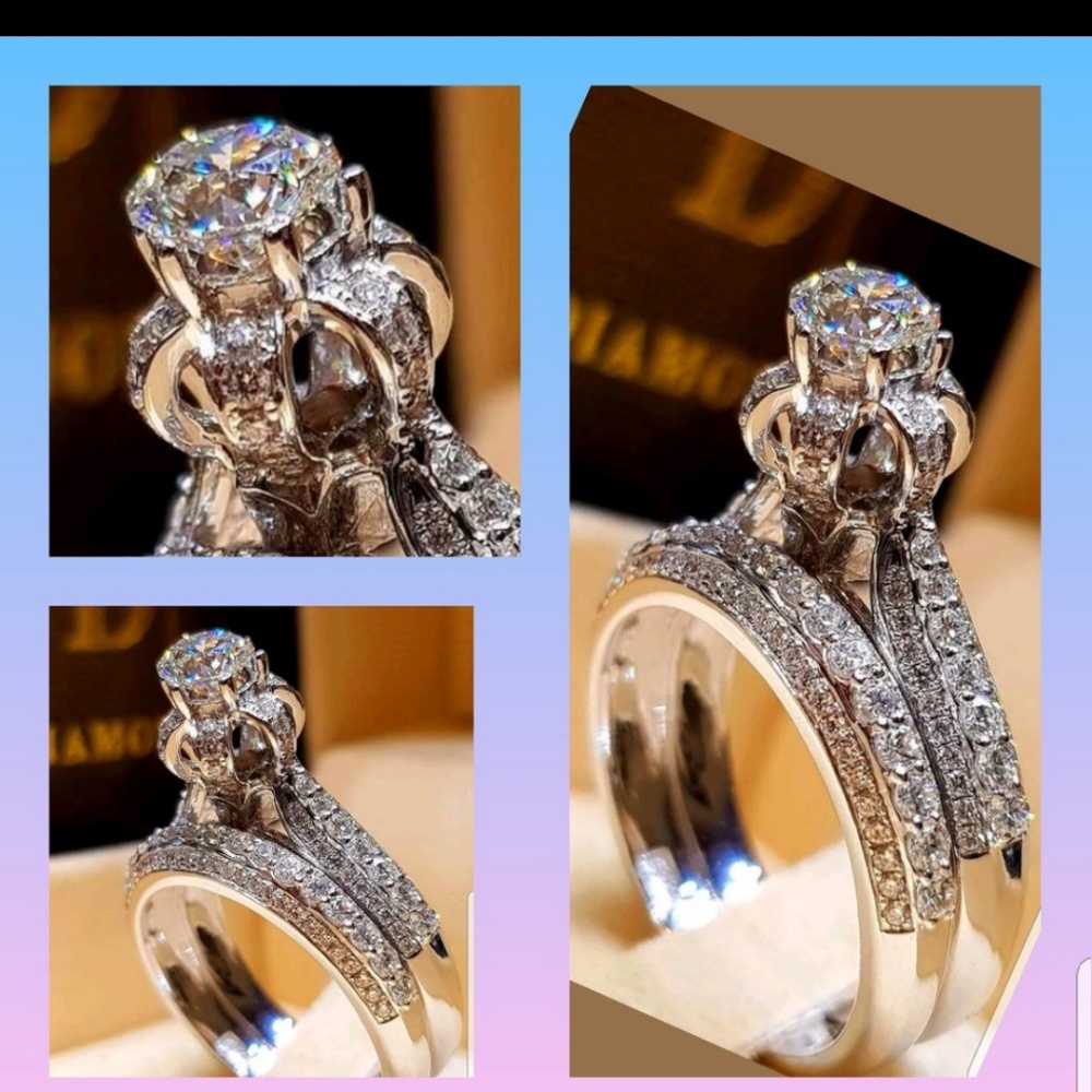 925 Silver Filled White Sapphire